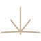 Ekena Millwork Alberta Smooth Timber Gable Bracket, Douglas Fir, 108"W x 72"H x 1 1/2"D x 3 1/2"F, 16/12 Pitch GBW108X72X0204ALB00SDF - alternate 1